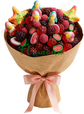 Сладкий букет из мармелада